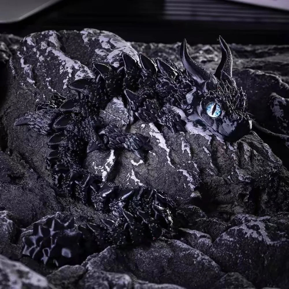 Dragon articulé imprimé en 3D.