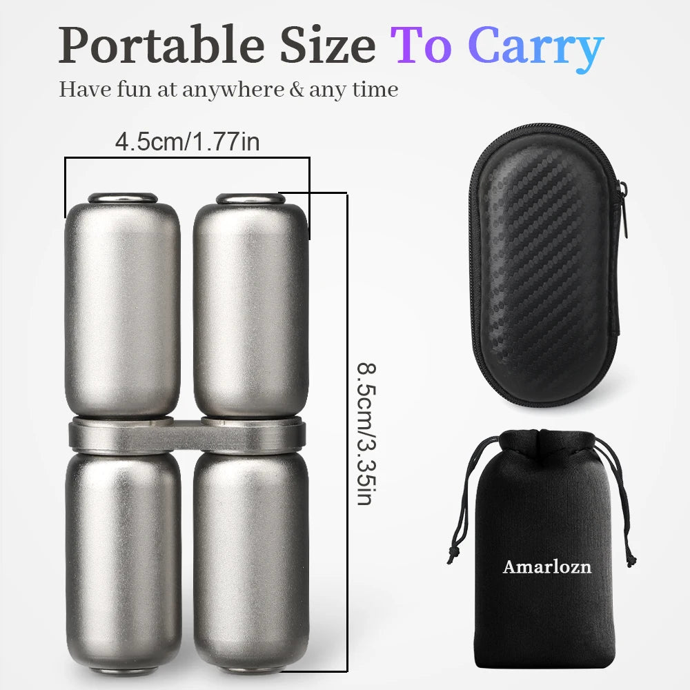 Roulette sensorielle anti-stress en alliage métallique pour adultes.