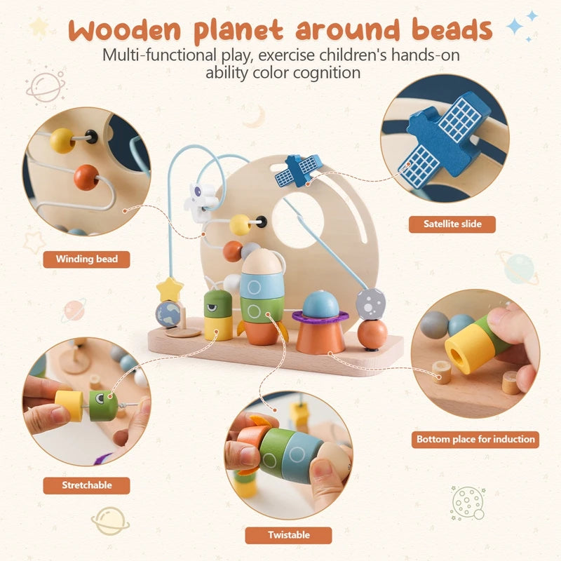 Jouet Montessori en bois pour bébés, jouet d'apprentissage pour enfants.