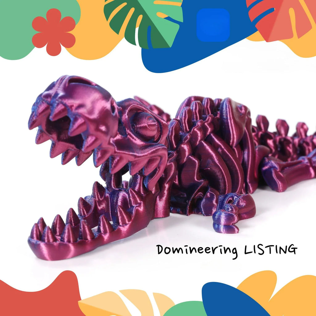 Dragon imprimé en 3D, Tyrannosaure.