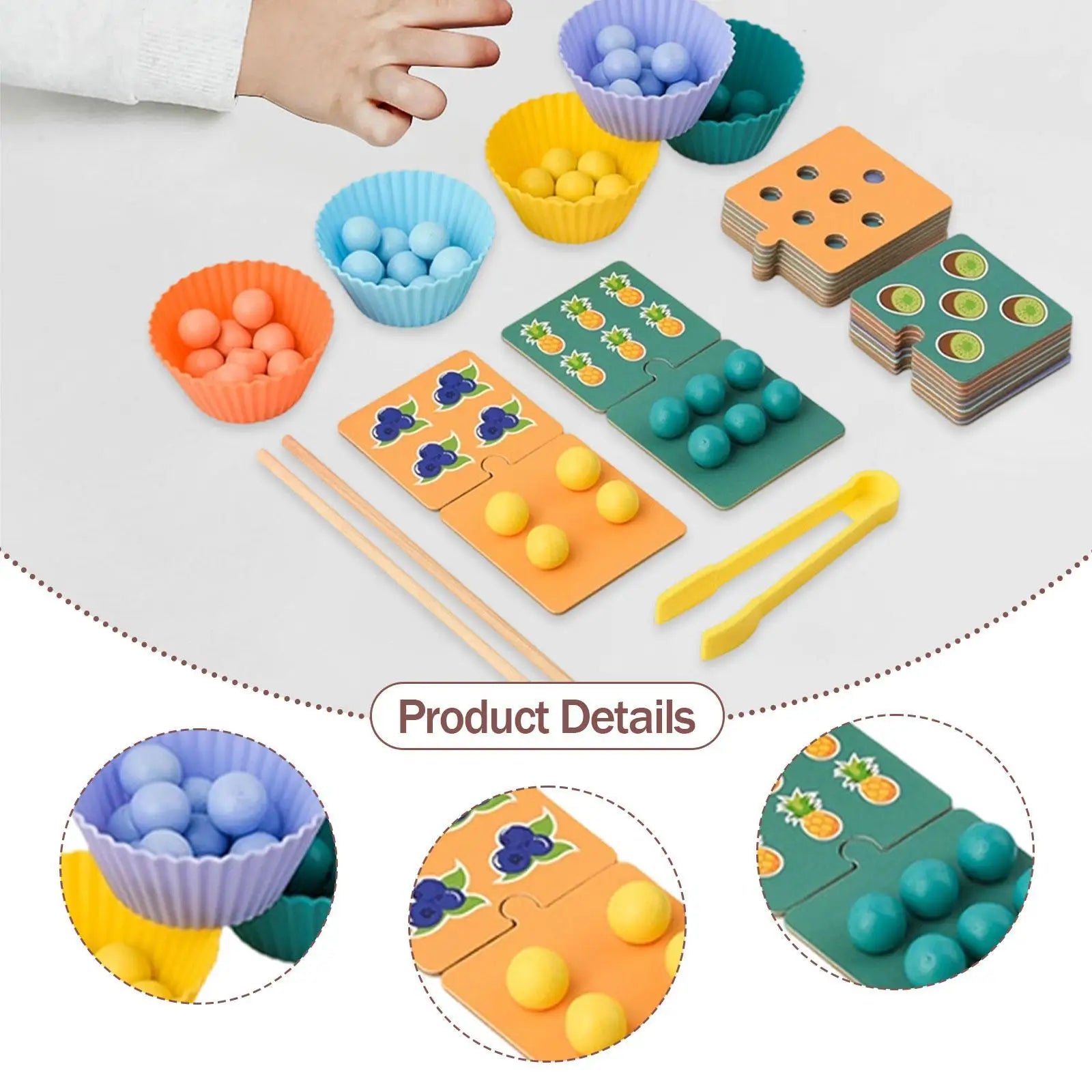 Jouet pour compter et trier par couleur, jouet éducatif de mathématiques.