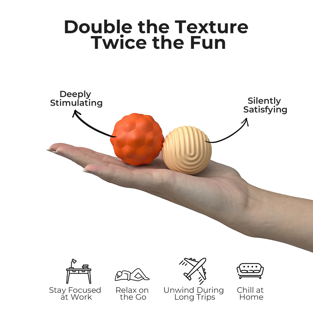 Balles magnétiques jouet anti-stress (2 pièces).