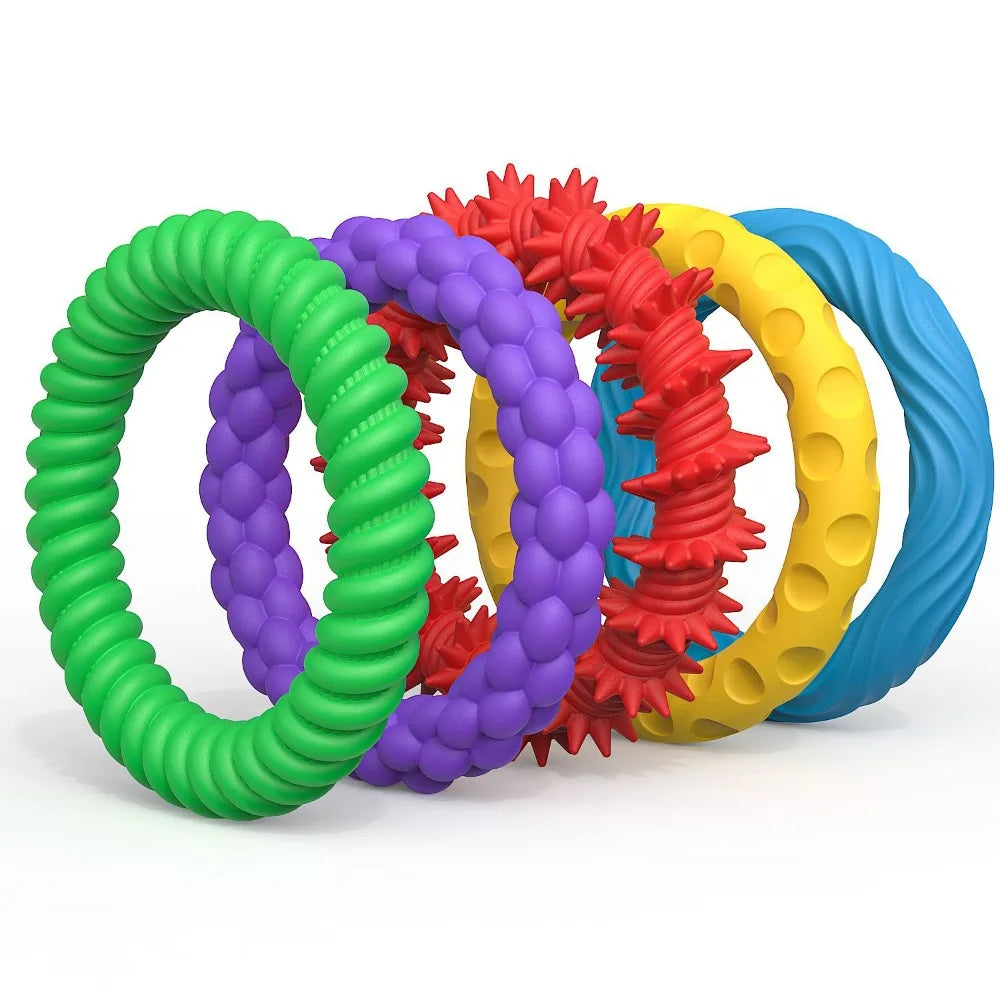 Bracelets sensoriels avec effet apaisant (5 pièces).