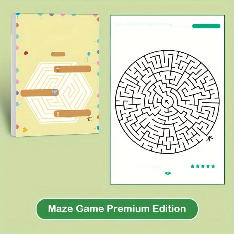 Livre de labyrinthes, entraînement à la concentration.