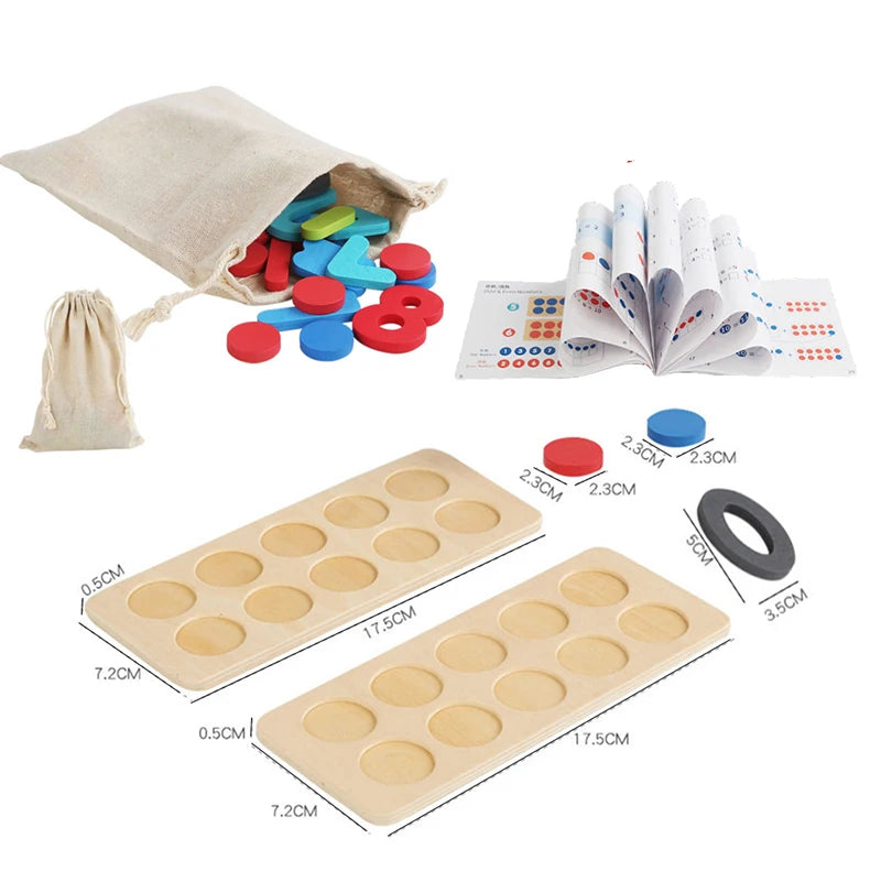 Jeu de mathématiques, jouet Montessori