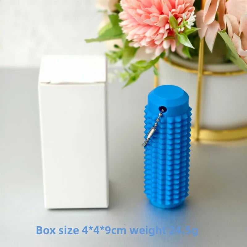 Porte-clé mini rouleau de massage portable, outil sensoriel.