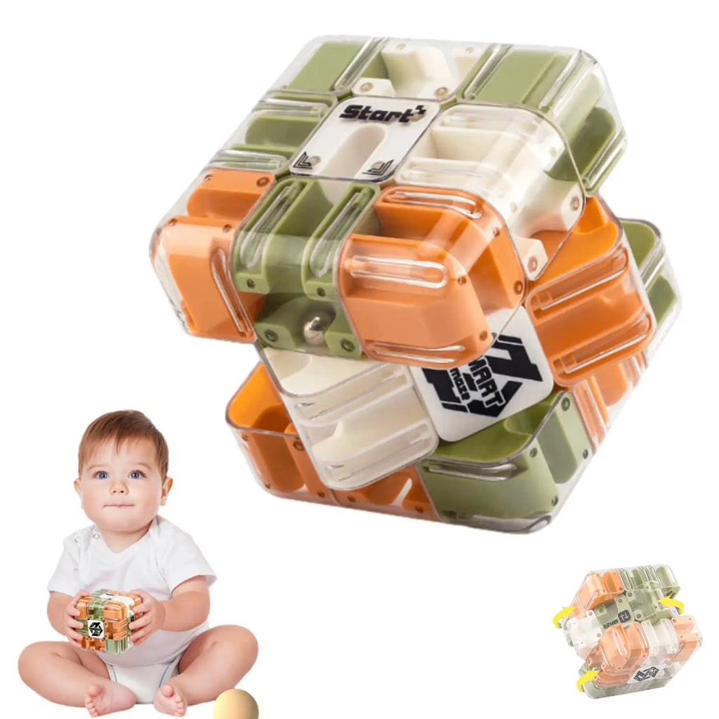 Cube magique 3D labyrinthe.