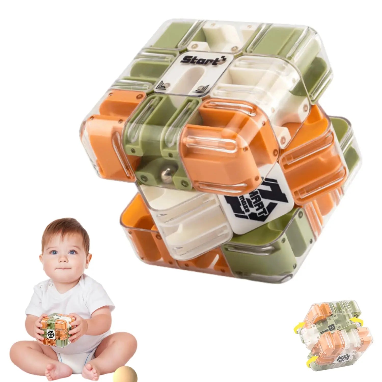 Cube magique 3D labyrinthe.