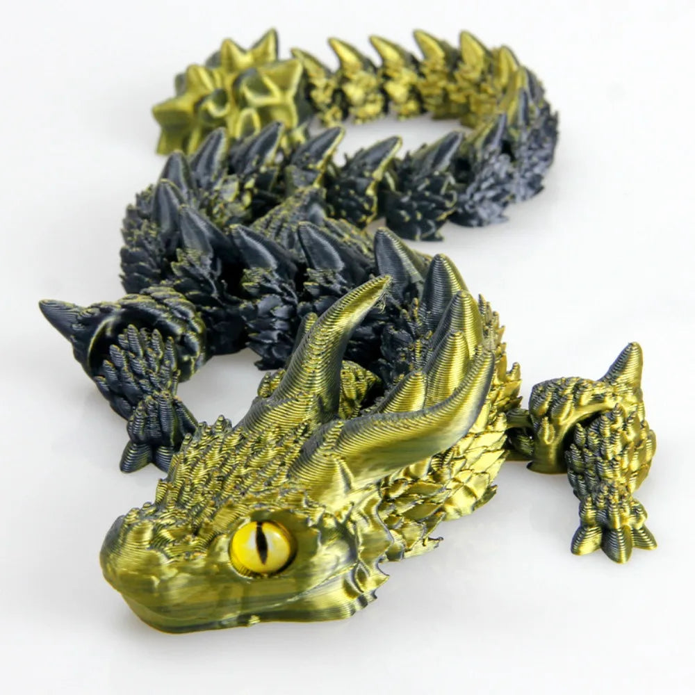 Dragon articulé imprimé en 3D.