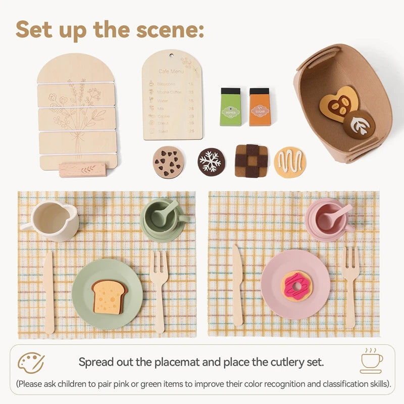 Ensemble de vaisselle pour le thé Montessori.