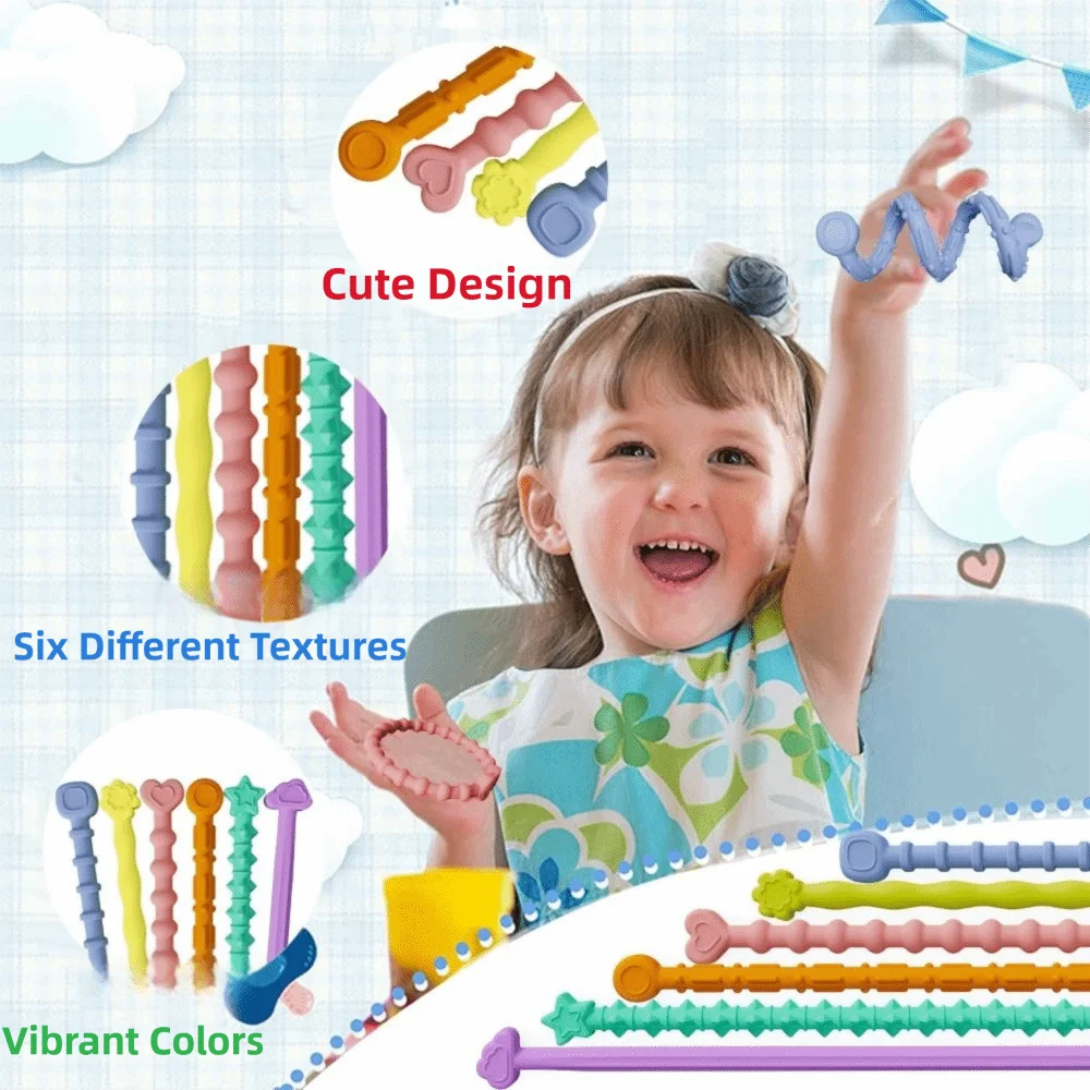 Bâtons de relaxation texturés (6 pièces).