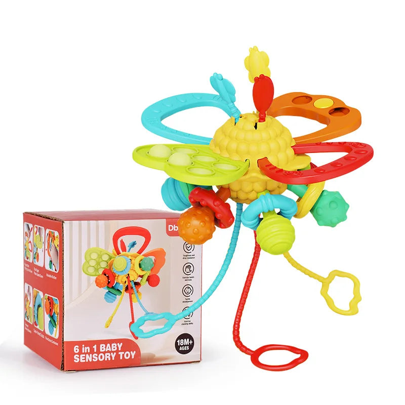 Jouet d'éveil pour la poussée des dents et le développement de l'enfant, jouet Montessori.