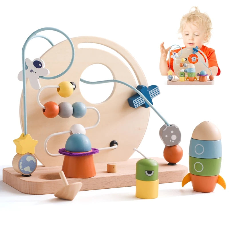 Jouet Montessori en bois pour bébés, jouet d'apprentissage pour enfants.