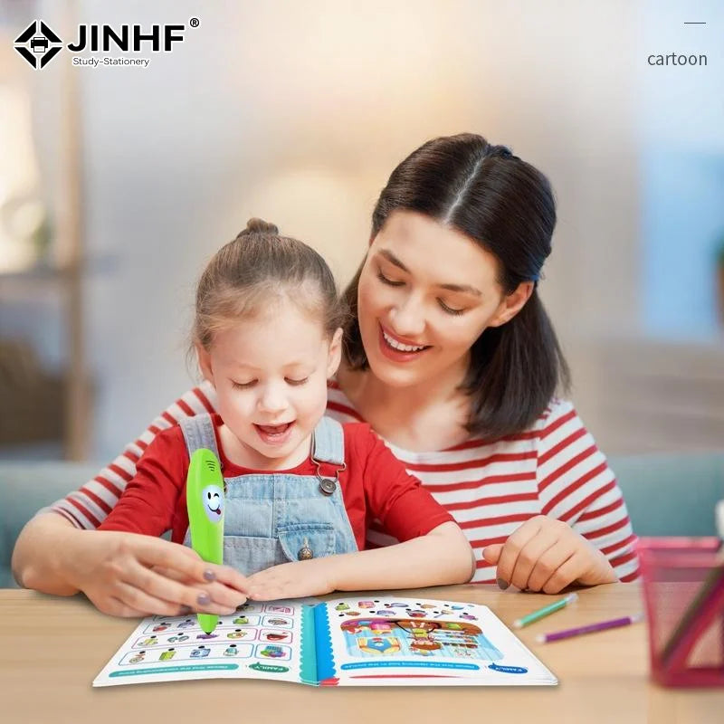 Stylo parlant d'apprentissage de l'anglais avec livre.