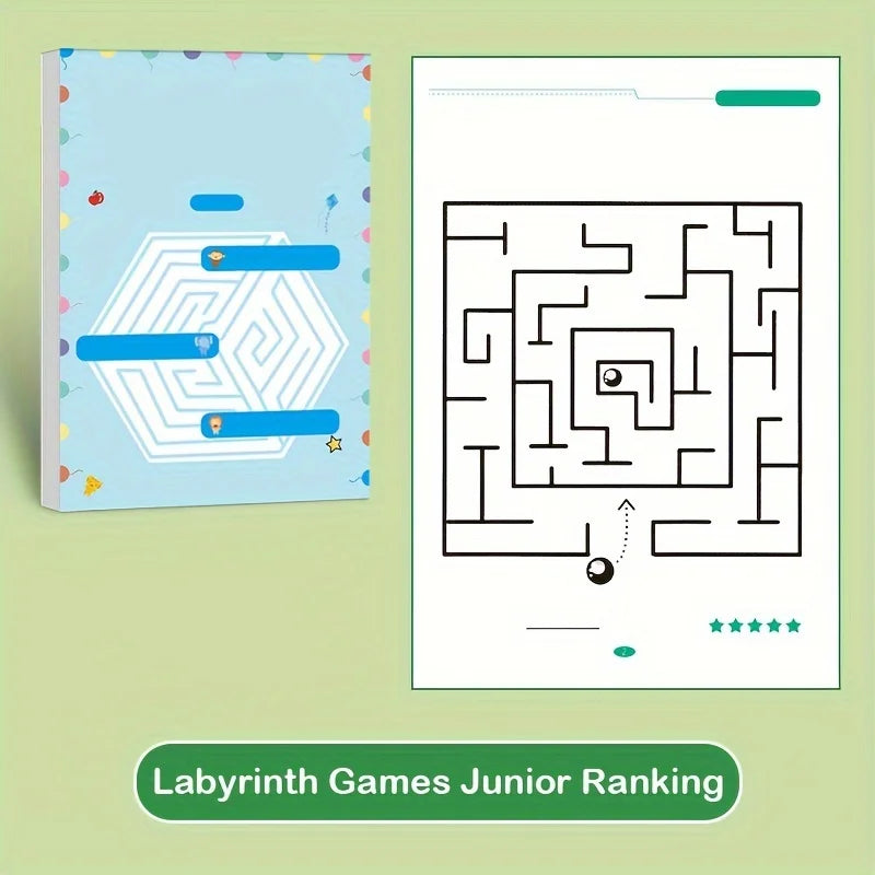 Livre de labyrinthes, entraînement à la concentration.