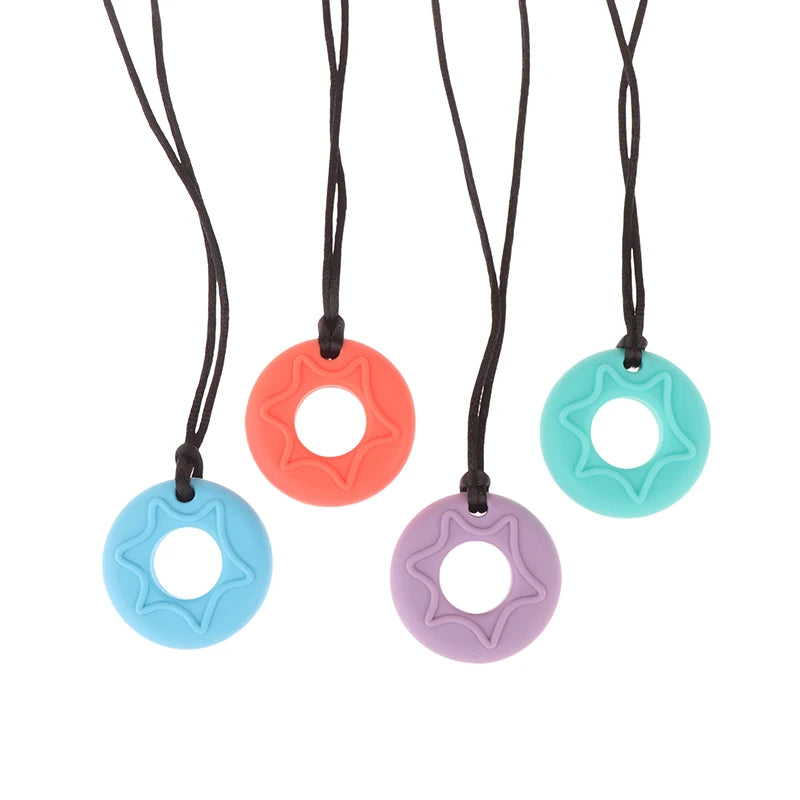 Collier de dentition sensoriel en silicone.