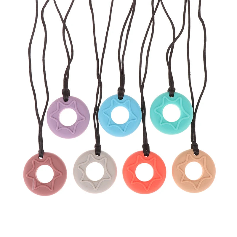 Collier de dentition sensoriel en silicone.