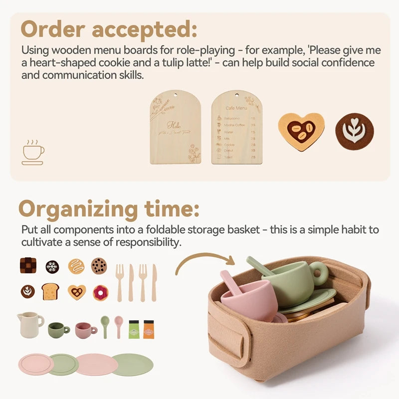 Ensemble de vaisselle pour le thé Montessori.