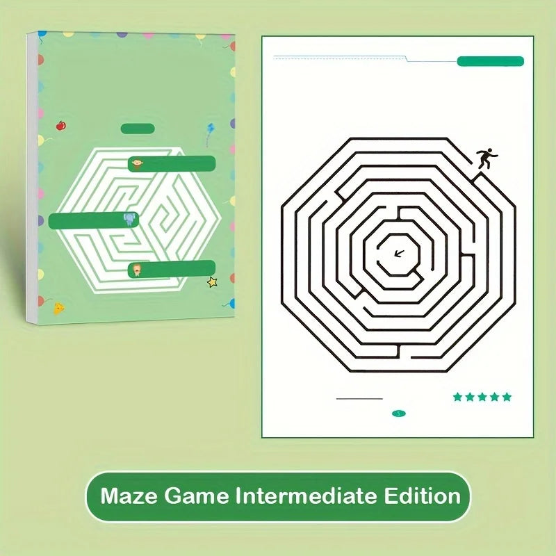 Livre de labyrinthes, entraînement à la concentration.