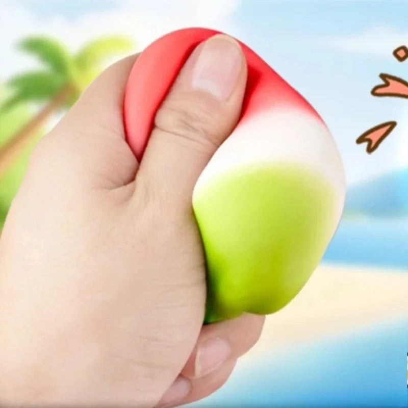 Squishy pastèque, jouet anti-stress.
