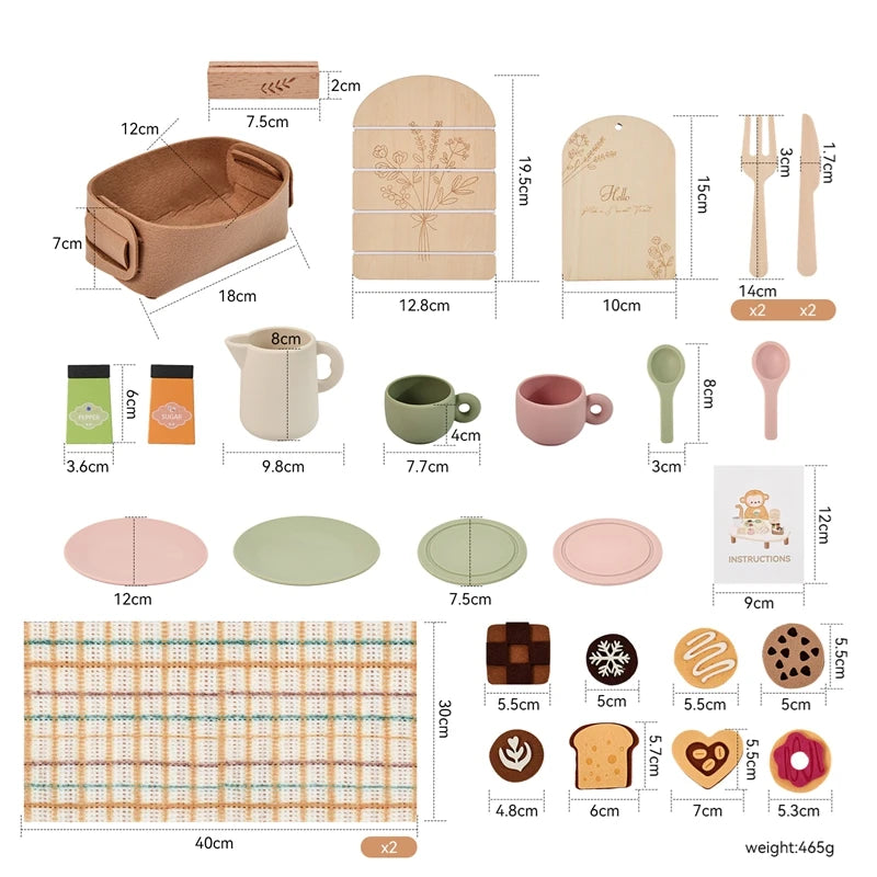 Ensemble de vaisselle pour le thé Montessori.