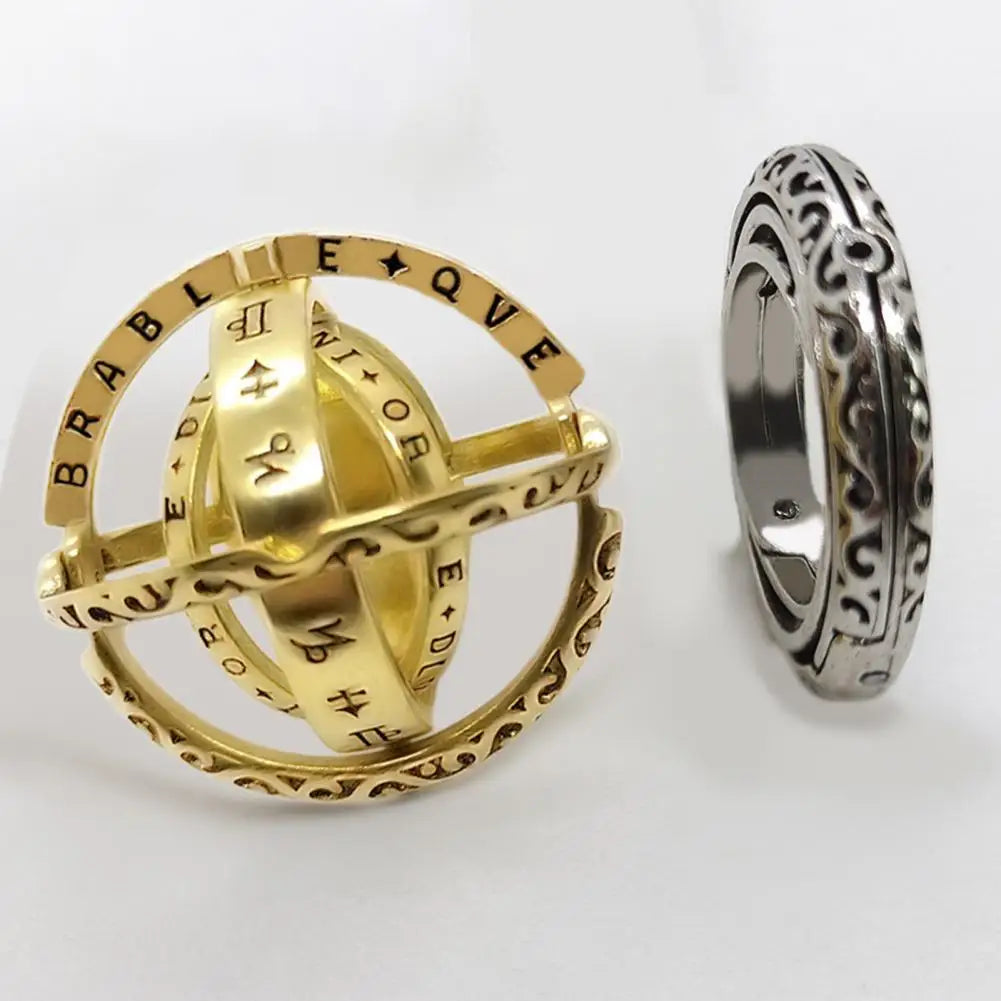 Bijou anti-stress, bague en acier titane qui se transforme en pendentif.