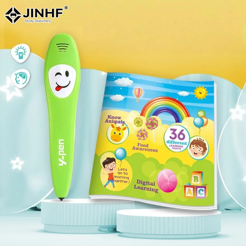 Stylo parlant d'apprentissage de l'anglais avec livre.