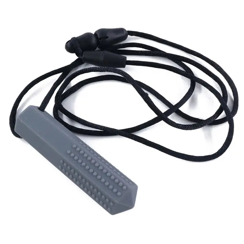 Pendentif de dentition en silicone pour bébé.