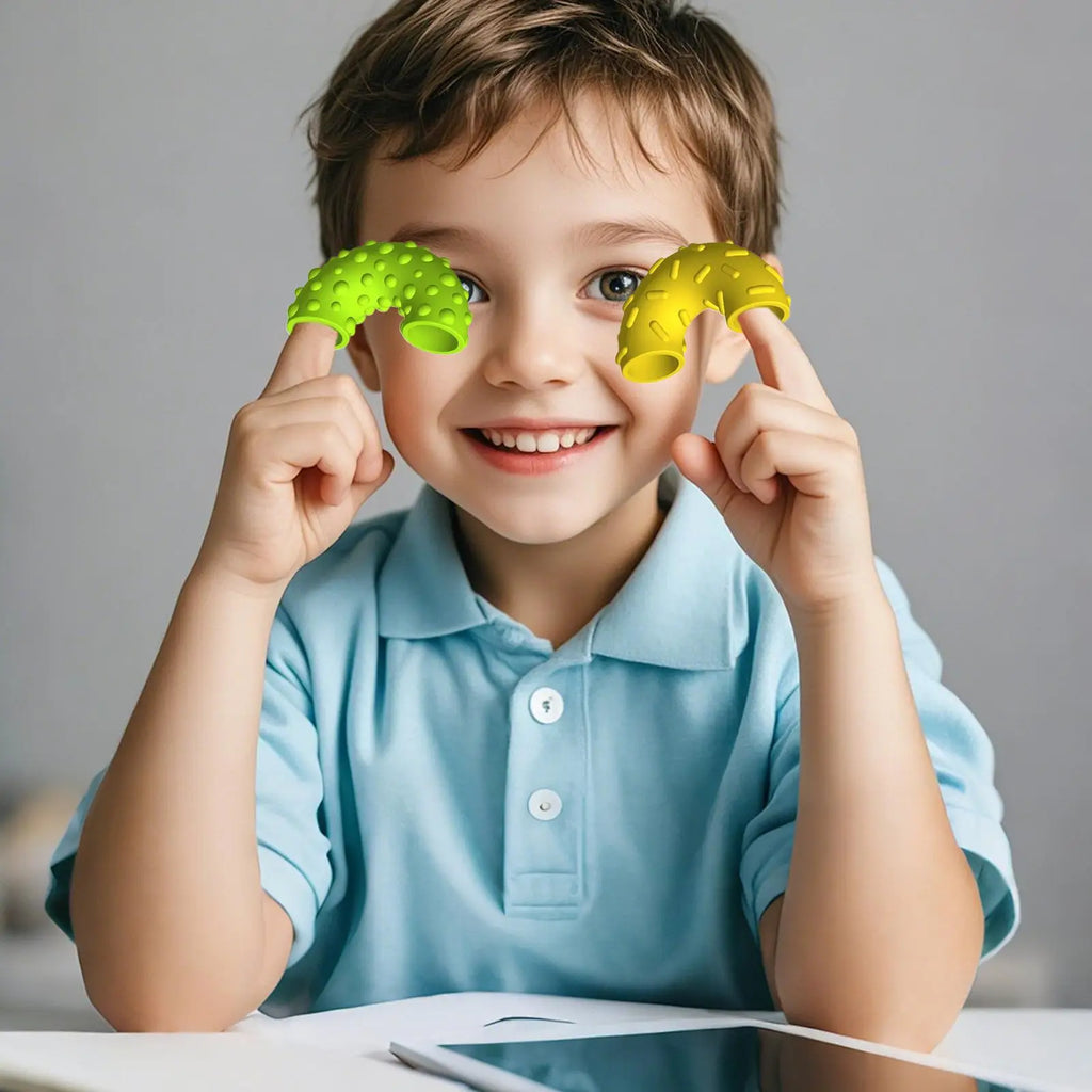 Jouets sensoriels à texture à manipuler.
