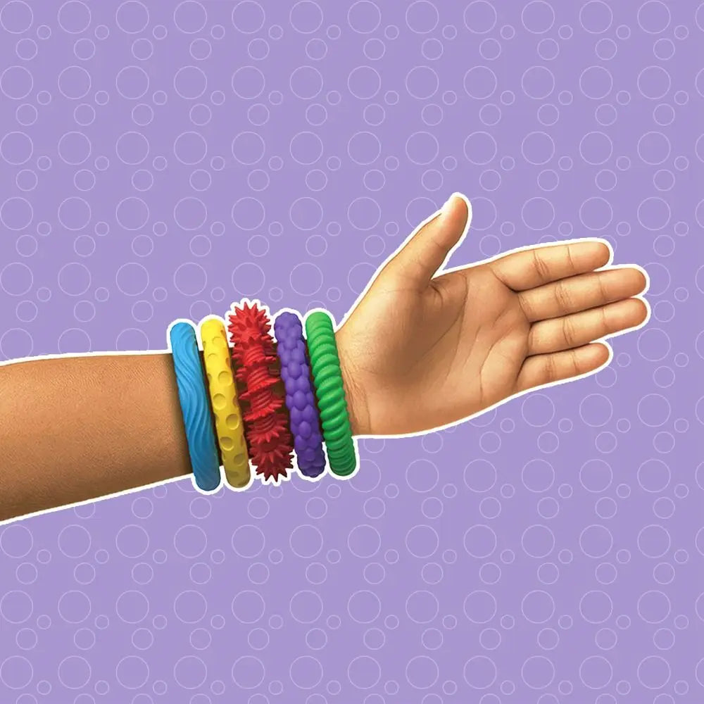 Bracelets sensoriels avec effet apaisant (5 pièces).