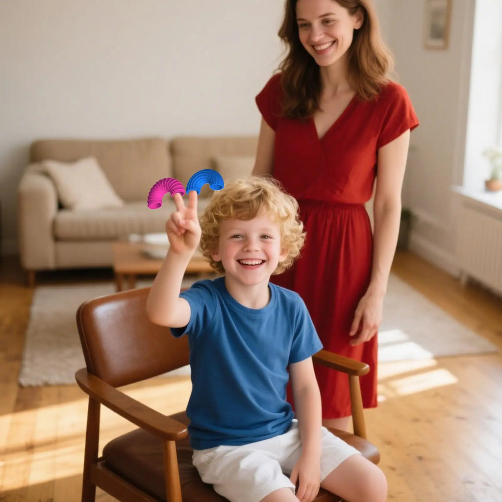 Jouets sensoriels à texture à manipuler.