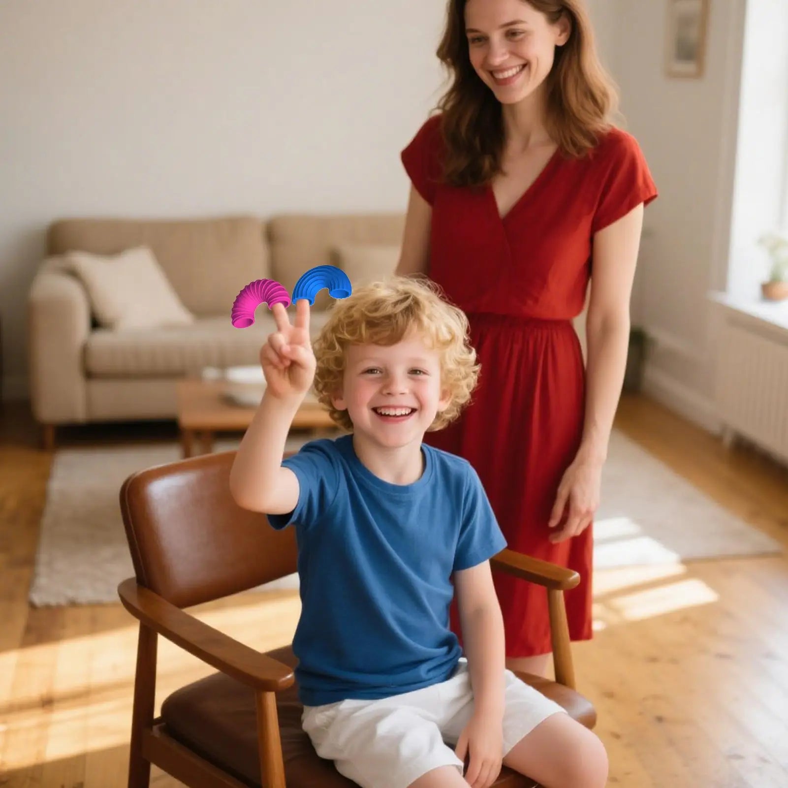 Jouets sensoriels à texture à manipuler.