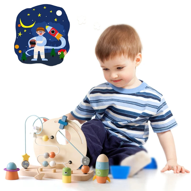 Jouet Montessori en bois pour bébés, jouet d'apprentissage pour enfants.