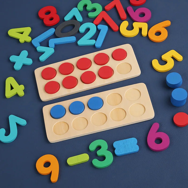Jeu de mathématiques, jouet Montessori