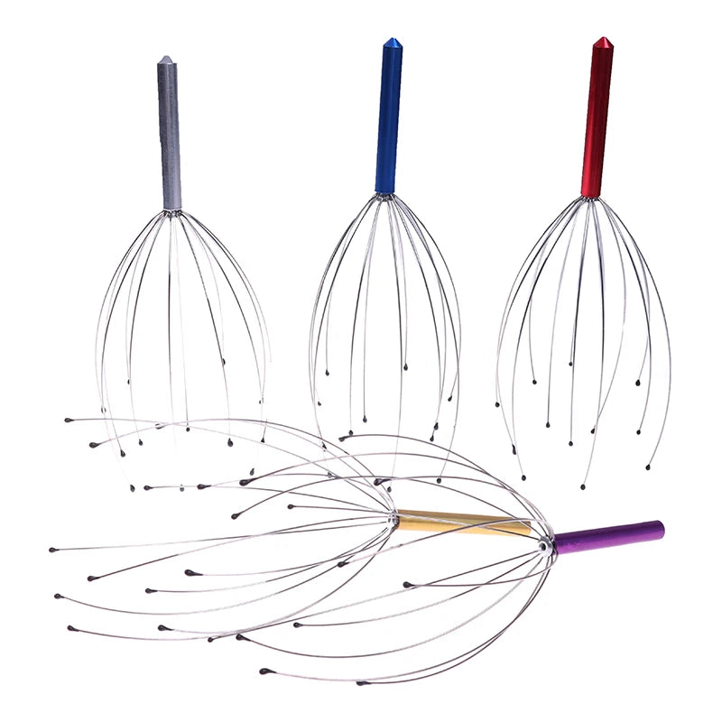 Masseur de relaxation de la tête, soulagement de la douleur, soulagement du stress, relaxation du cuir chevelu, stimulation de la circulation sanguine.