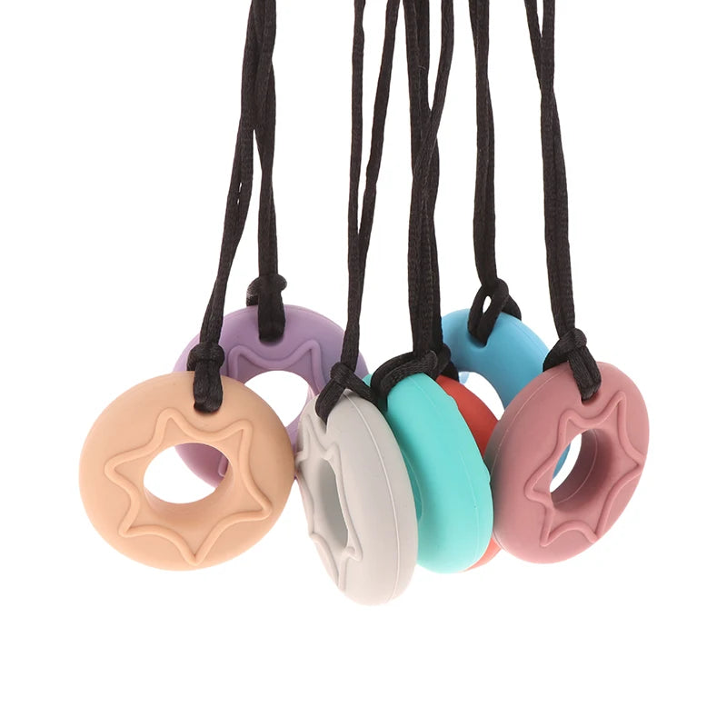 Collier de dentition sensoriel en silicone.