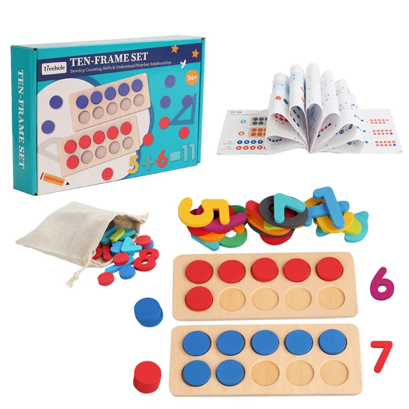 Jeu de mathématiques, jouet Montessori