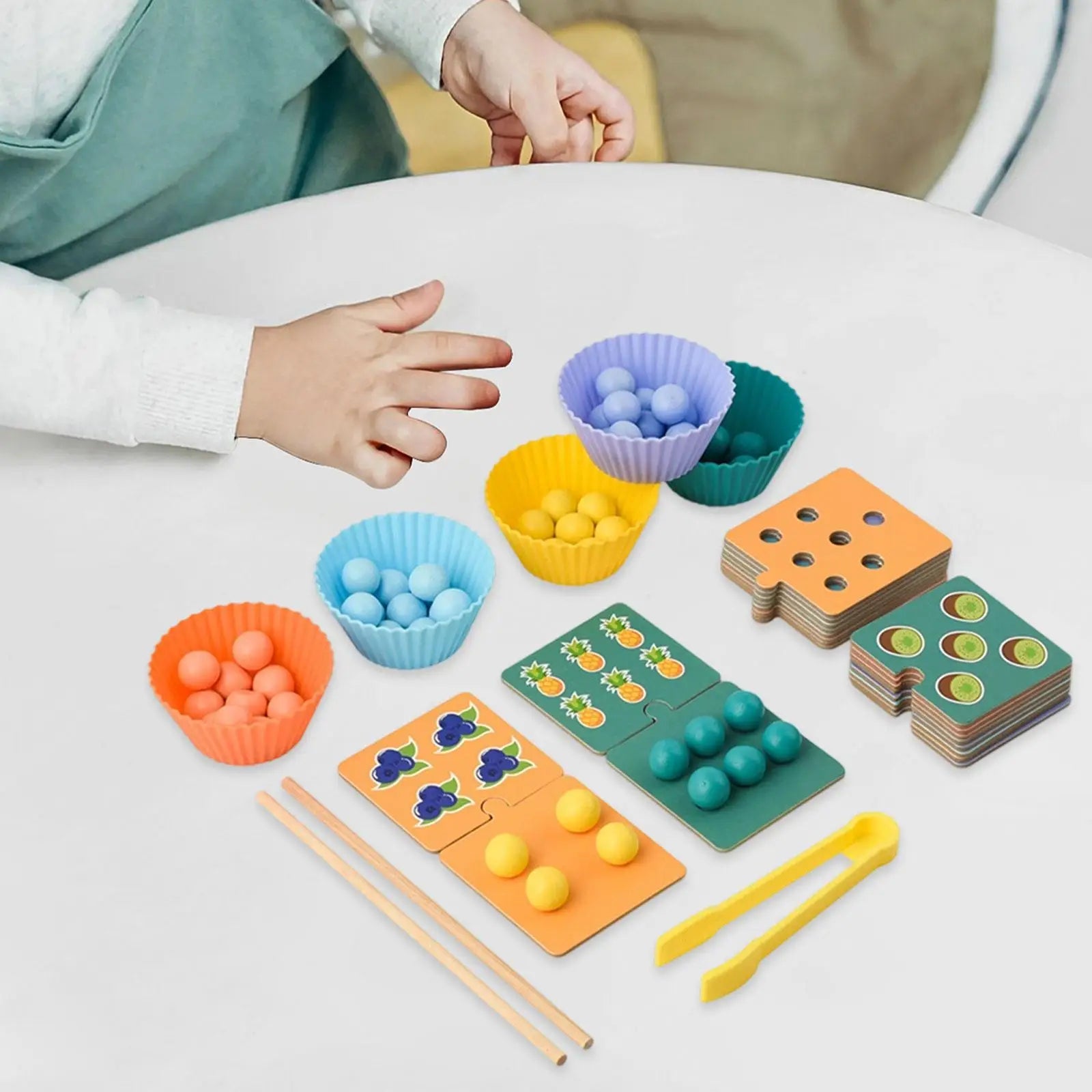 Jouet pour compter et trier par couleur, jouet éducatif de mathématiques.