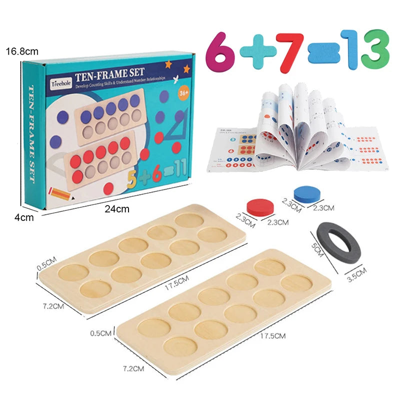 Jeu de mathématiques, jouet Montessori