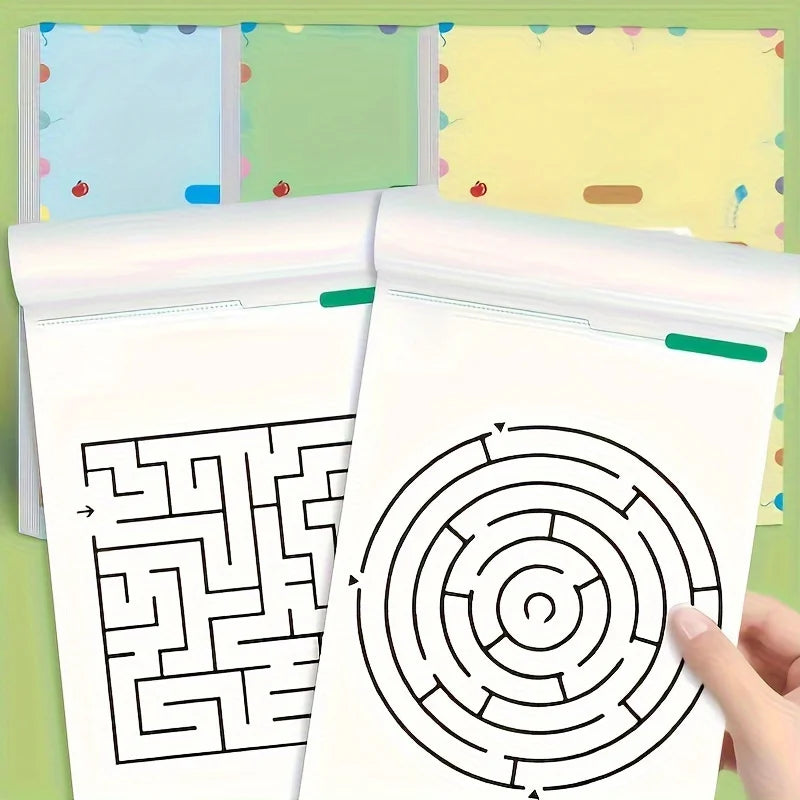 Livre de labyrinthes, entraînement à la concentration.
