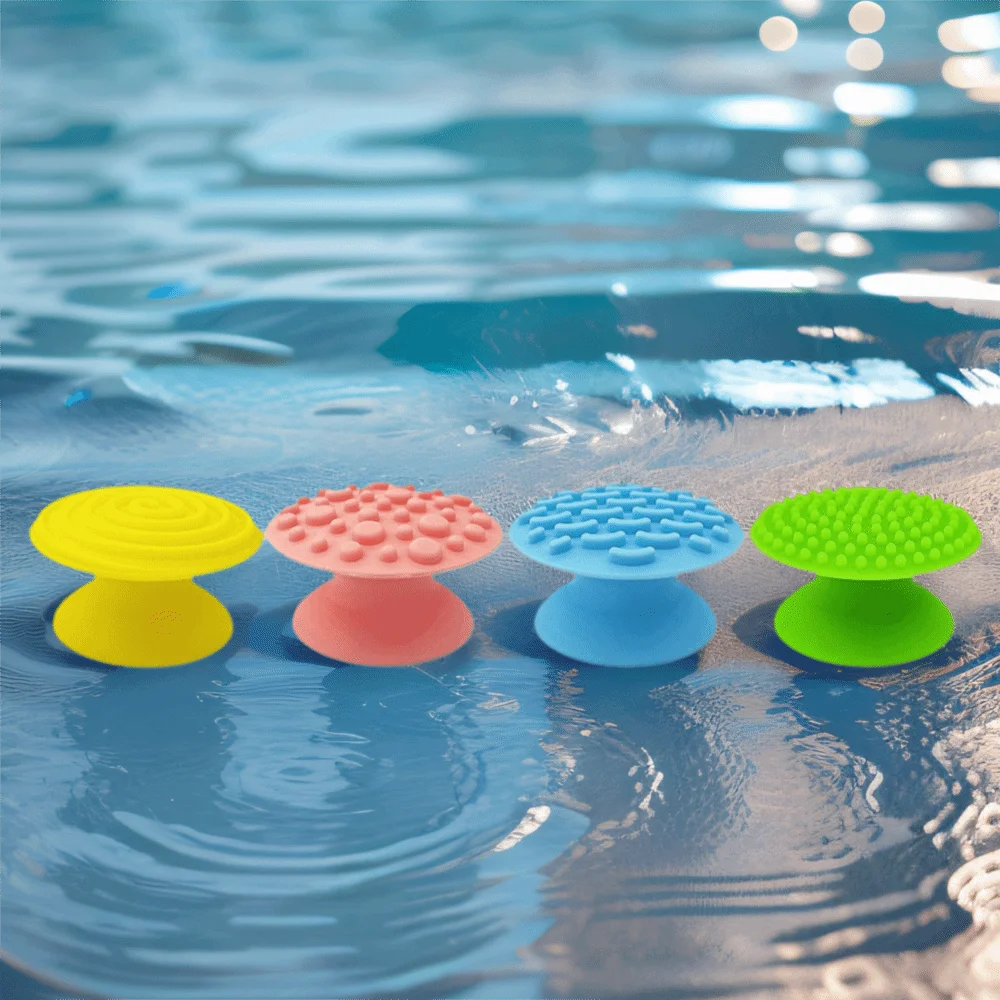 Pierres tactiles et sensorielles à textures pour doigts.