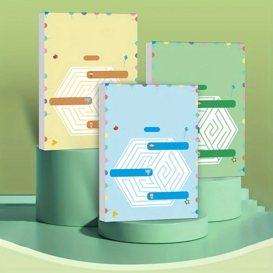 Livre de labyrinthes, entraînement à la concentration.