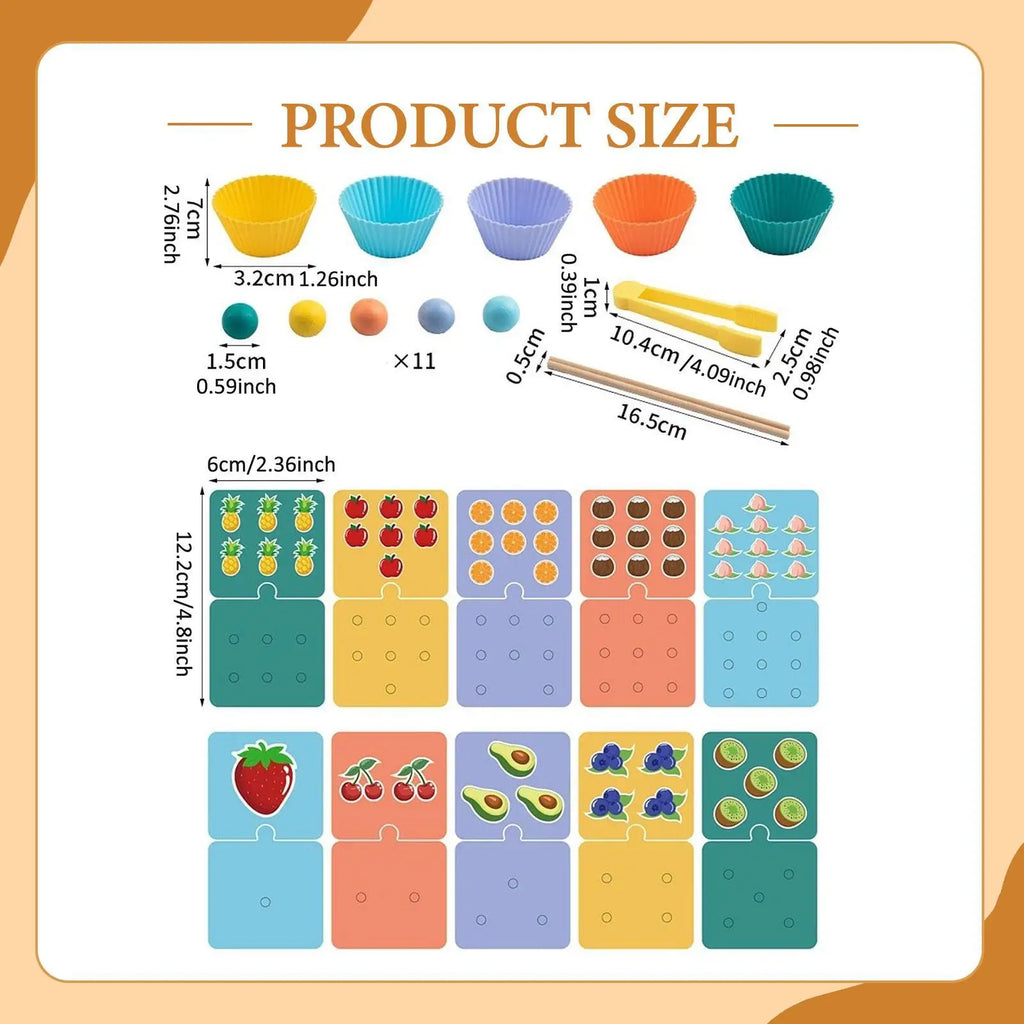 Jouet pour compter et trier par couleur, jouet éducatif de mathématiques.