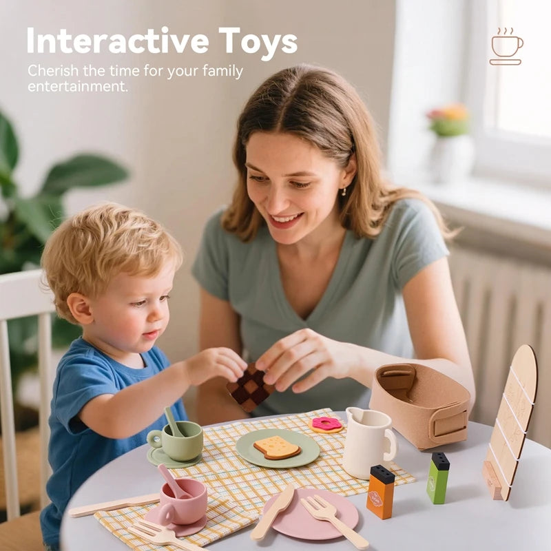 Ensemble de vaisselle pour le thé Montessori.