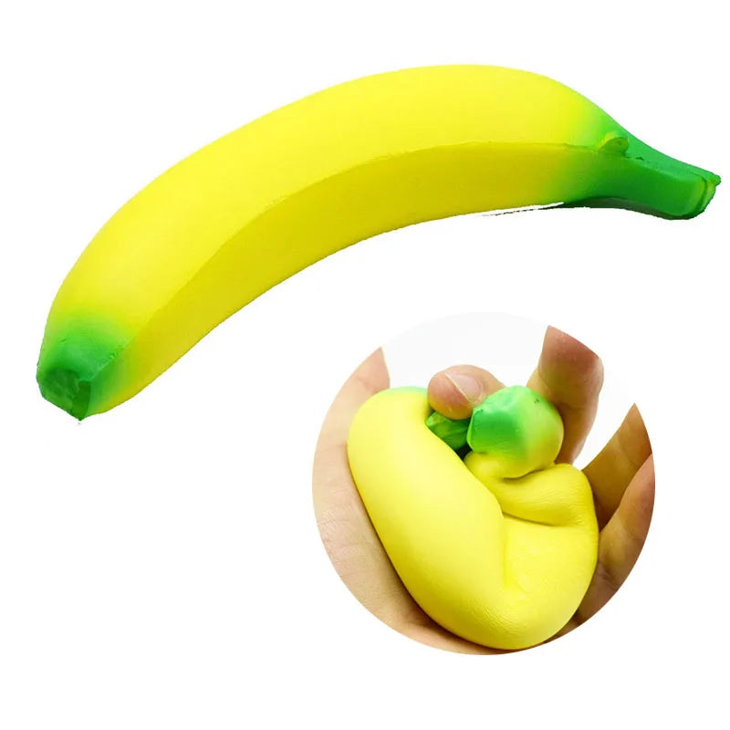 Squishy Banane, jouet anti-stress