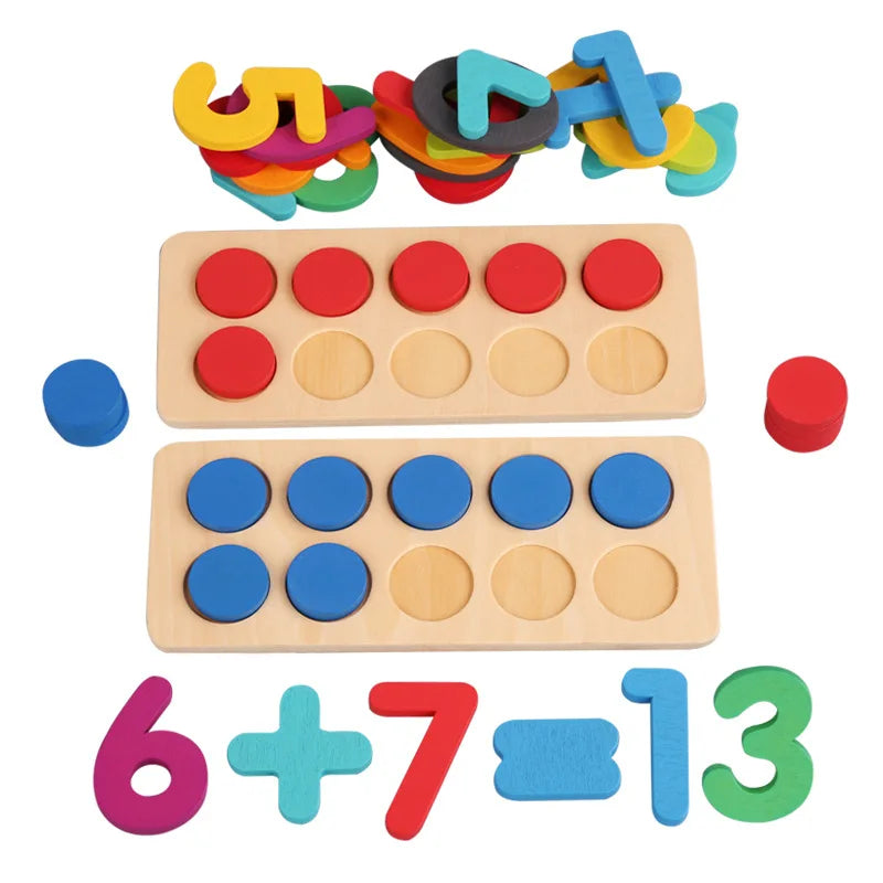 Jeu de mathématiques, jouet Montessori