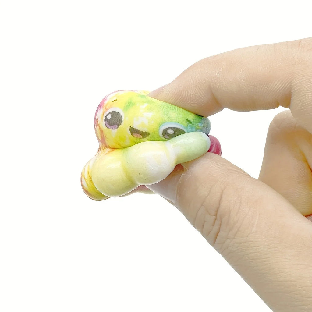 Balles anti-stress en forme de pieuvre, ensemble de balles à presser et à écraser (12 pièces).