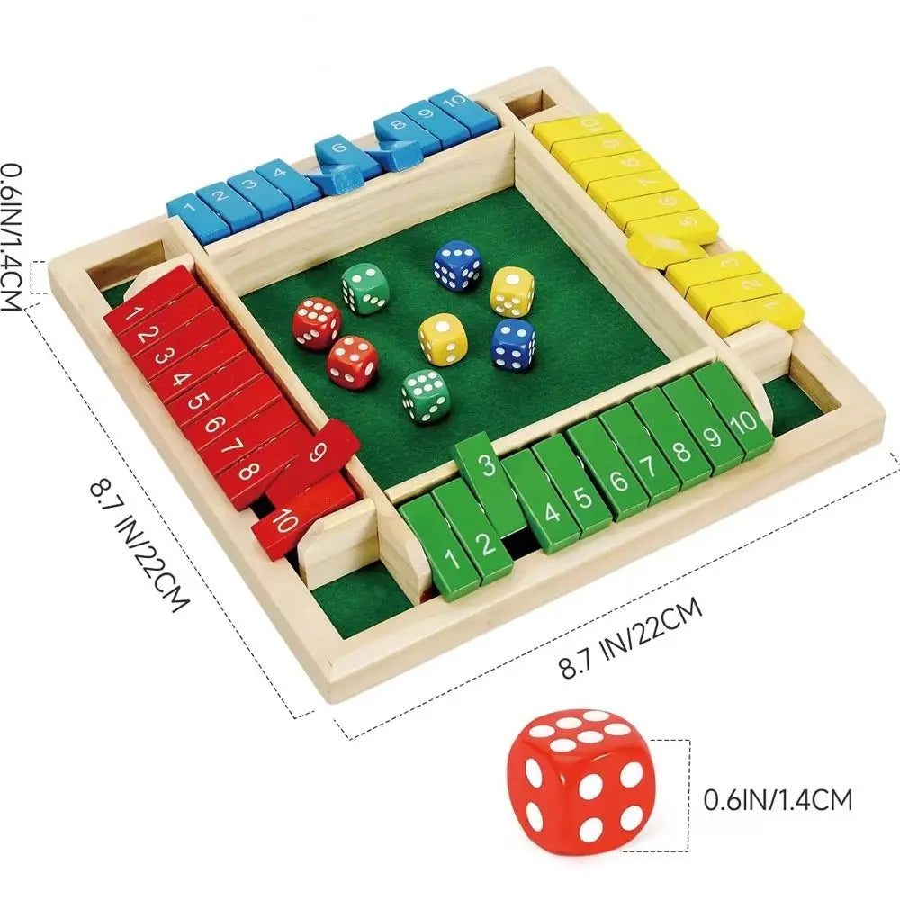 Jeu de société ''Shut The Box''.