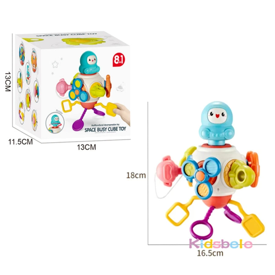 Cube d'activités 8 en 1, jouet éducatif.