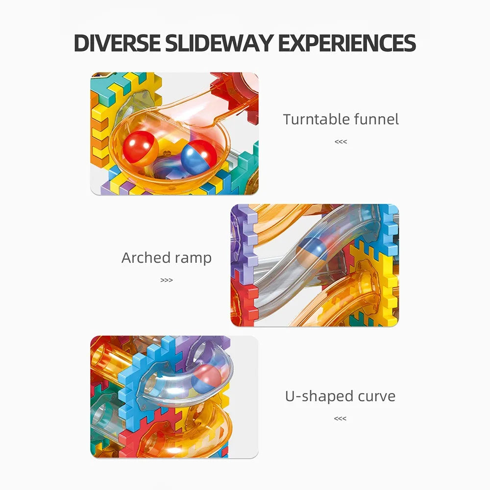 Blocs de construction à billes, briques d'assemblage.